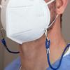 2 Pack - Adjustable Length Face Mask Lanyard - Handy & Convenient Safety Mask Holder & Hanger - Comfortable Around The Neck Facemask Rest & Ear Saver - Easy On & Off by Specialist ID (Royal Blue) view 4