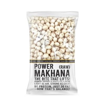 Carpe Victus - Raw Plain Phool Makhana-100 gms, Fresh Fox Nuts, Ready to Cook Foxnuts, Raw Popped Lotus Seeds Makhanas, Healthy Snacks