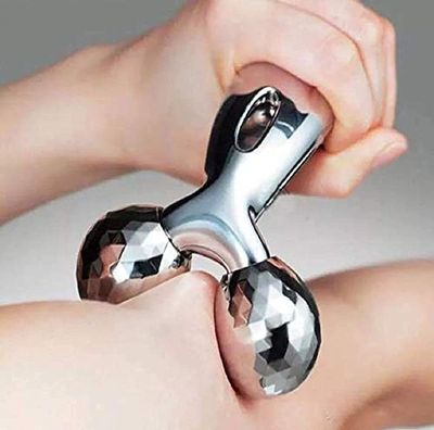 3D Manual Solar Powered Roller Deep Tissue Massage Roller Glove for Neck, Chest, Foot, Hamstrings, Thighs, and Full Body Care.