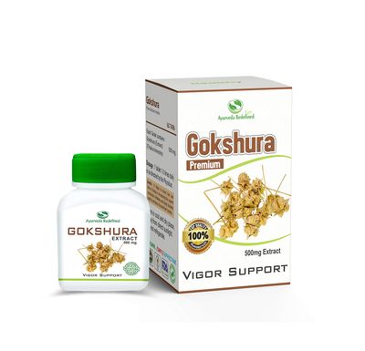 Gokshura (Tribulus terrestris) - Pure Herbs Men's Wellness Tablets - 60 Pieces