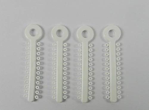 Dentosmile Dental Orthodontics Ligature Ties Light Force (Latex Free) 1008/Pk In Multi Colours (White)