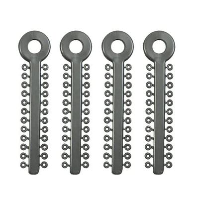 Dentosmile Dental Orthodontics Ligature Ties Light Force(Latex Free)1008/Pk In Multi Colours(Silver)