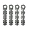 Dentosmile Dental Orthodontics Ligature Ties Light Force(Latex Free)1008/Pk In Multi Colours(Silver) view 1