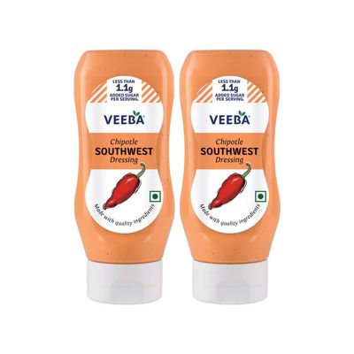 Veeba Chipotle Southwest Dressing, 300g - Pack of 2
