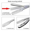 Foreign Holics Stainless Steel Barber Hairdressing Shaving Razor for Men Beard Smooth Shave Close Shaving Razor (Pack of 2) view 3