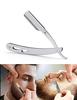 Foreign Holics Stainless Steel Barber Hairdressing Shaving Razor for Men Beard Smooth Shave Close Shaving Razor (Pack of 2) view 4
