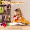 4E's Novelty Whisper Phones for Reading [4 Pack] Auditory Feedback, Hear Myself Sound Phone - Accelerate Reading Fluency, Comprehension & Pronunciation - Speech Therapy Materials Toys view 2