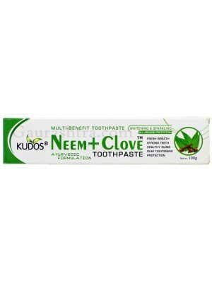 Kudos ayurveda neem clove toothpaste 100gm (pack of 7)