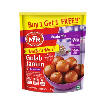MTR Sweet - Gulab Jamun Mix, (Buy One Get One), Pouch,175 Gm