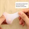 30 Pieces Gel Finger Protector Finger Cots Silicone Finger Cover Cap Gel Finger Sleeves Finger Support for Finger Cracking, Finger Trigger (White) view 3