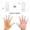 30 Pieces Gel Finger Protector Finger Cots Silicone Finger Cover Cap Gel Finger Sleeves Finger Support for Finger Cracking, Finger Trigger (White) view 4