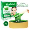 HERBDIVA Katori Facial Wax Aloe Vera, 80G | For Upper Lip, Facial Hair - Women view 2