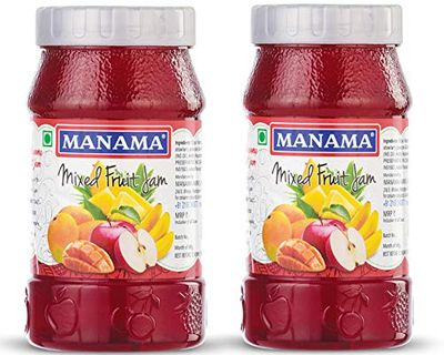 Manama Mixed Fruit Jam, 500gms Each, Pack of 2