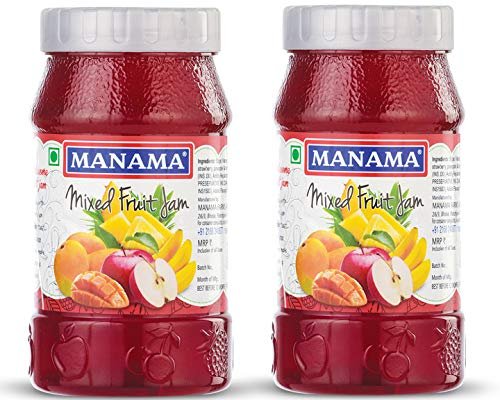 Manama Mixed Fruit Jam, 500gms Each, Pack of 2