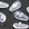 25 Pairs Air Bag Eyeglass Nose Pads Non-Slip Air Chamber Eyeglasses Nose Pads D-Shape Screw-in Anti-Slip Soft Silicone Nose Pads for Glasses, Sunglasses, and Eye-wear (15mm,Clear) view 4