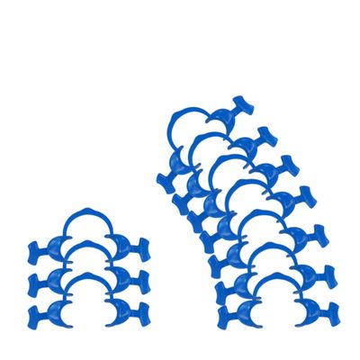 Dentosmile Flexi Eco Cheek Retractors with Wings in Blue Colour - Small (Made in India) (10)