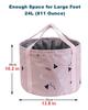 24L Collapsible Foot Soaking Bath Basin for Large Feet, Portable Foot Spa Soak Tub Foldable Water Bucket for Travel Camping, Pink view 2