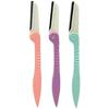 ECOSOFT AYURVEDA-3Pcs Folding Eyebrow Shaper Trimmer Eyebrow Shaver, Facial Hair Razor, Hair Shaving Grooming Trimmer Tools Set With Safety Net, For Both Women And Men. view 1