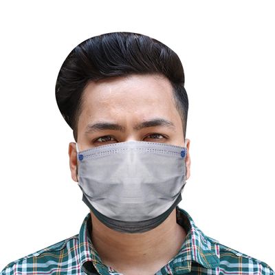 Ladista OR0020 FDA Approved 4 Ply Non Surgical Disposable Face Mask with 2 Layer Meltblown Filter & Nose Pin 20 GSM Unisex Non-woven Fabric Nose Mouth Protection Cover (100 Pcs)