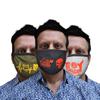Zureni ORCFM3 3 Ply Cotton Face Mask Washable Reusable Breathable Protective Nose Mouth Cover with Non-woven Micro Fabric Layer (3 Pcs, Multicolor, Multi Design) view 1