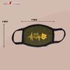 Zureni ORCFM3 3 Ply Cotton Face Mask Washable Reusable Breathable Protective Nose Mouth Cover with Non-woven Micro Fabric Layer (3 Pcs, Multicolor, Multi Design) view 3