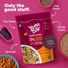 Yogabar Super Muesli, No Added or Hidden Sugar, Breakfast Muesli with Probiotics & Prebiotics, 84% Almonds + Whole Grains + Chia Seeds + Flax Seeds, 400g view 3