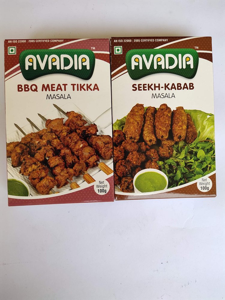Avadia non veg combo(BBQ meat tikka masala, Seekh kabab masala)-100grm