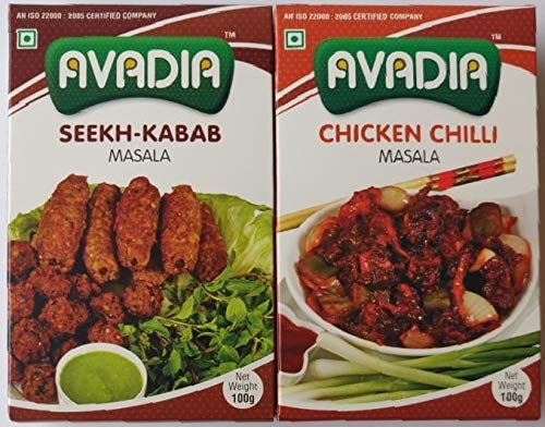 Avadia Non Veg Combo(Seekh kabab Masala, Chicken Chilly Masala)-100gm