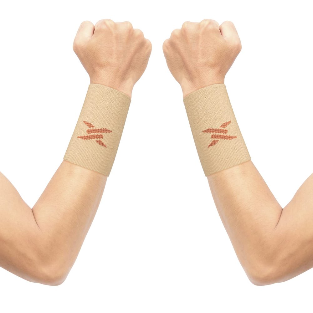 THX4COPPER Compression Wrist Sleeve - Copper Infused Wrist Support for Men &Women-Improve Circulation and Recovery(1 Pair)