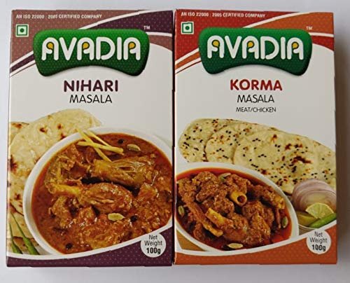 Avadia Non Veg Combo(Nihari Masala, Korma-Meat/Chicken Masala)-100 gm