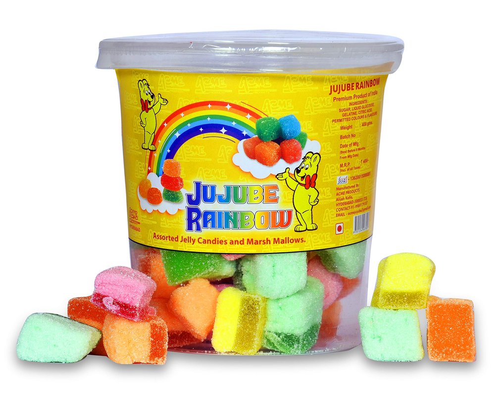 Acme Products-Jujube Rainbow (Mixture of Marshmallows & Jelly Candy)