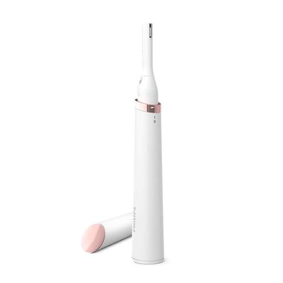 Philips Touch-up Womens Eyebrow & Facial Hair Trimmer | Portable Precision Groomer | Gentle Hair Remover for Eyebrows, Upper Lip, Chin & Sidelocks | HP6388,White