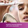 Philips Touch-up Womens Eyebrow & Facial Hair Trimmer | Portable Precision Groomer | Gentle Hair Remover for Eyebrows, Upper Lip, Chin & Sidelocks | HP6388,White view 3