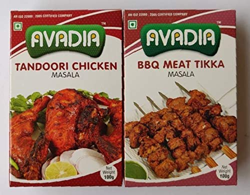 Avadia non veg combo(Tandoori chicken masala, BBQ meat tikka masala)-100gm