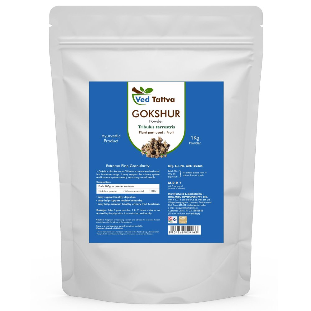 Ved Tattva Gokshur Powder gokhru (1 KG Pack of 1)