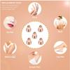MXiiXM FOUUA Flawless Replacement Heads For Women Painless Eyebrow Hair Remover Trimmer Blades, Perfect Touch&Smooth Finishing, With Cleaning Brush, As Seen On Tv, Rose Gold (5Pcs) view 3