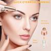MXiiXM FOUUA Flawless Replacement Heads For Women Painless Eyebrow Hair Remover Trimmer Blades, Perfect Touch&Smooth Finishing, With Cleaning Brush, As Seen On Tv, Rose Gold (5Pcs) view 4