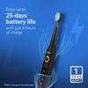 AGARO COSMIC PLUS Sonic Electric Tooth Brush For Adults With 5 Modes, 5 Brush Heads, 1 Interdental Head, Carry Case & Rechargeable With 4 Hours Charge Lasting Up To 25 Days, Power Toothbrush, (Black) view 4