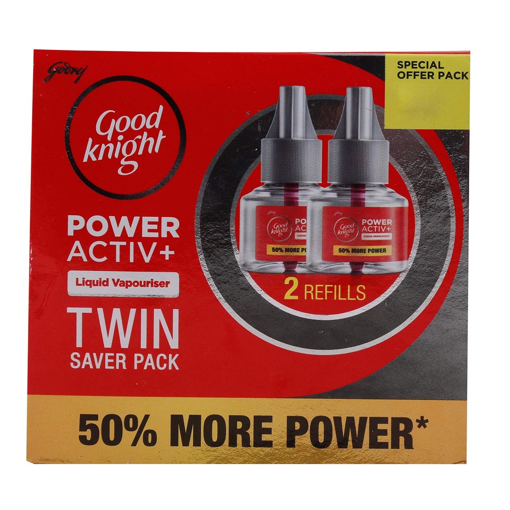 Good Knight Advanced Activ+ Cartridge Twin Saver Pack - 45ml, (Pack of 2)