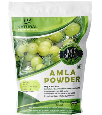 Natural Health Products Amla Indian Gooseberry (Emblica Officinallis) Powder For Hair Growth & Skin Care, 200 g