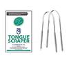 NJ Tongue Cleaner, 304 Medical Grade Stainless Steel,Stainless Steel Tongue Cleaner for Adult, Professional Eliminate Bad Breath, Help Your Oral Hygiene, FDA Certified: 2 Pcs Set view 2