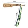 Fortive Flag Printed Stainless Steel Shaving Straight Edge Barber Salon Razor For Gentlemen view 2
