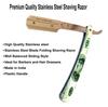 Fortive Flag Printed Stainless Steel Shaving Straight Edge Barber Salon Razor For Gentlemen view 4