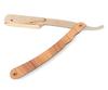 Fortive Printed Wooden Finish Handle Stainless Steel Straight Edge Barber Salon Razor For Gentlemen view 1