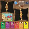 BOGATCHI DDA-9 Rakhi with Sweets for Brother, Designer Rakhi for Brother, Rakhi Combo Set of 2, Rakhi Sweets soan papdi 200g view 2