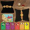 BOGATCHI DDA-8 Rakhi with Sweets for Brother, Designer Rakhi for Brother, Rakhi Combo Set of 2, Rakhi Sweets soan papdi 200g view 1