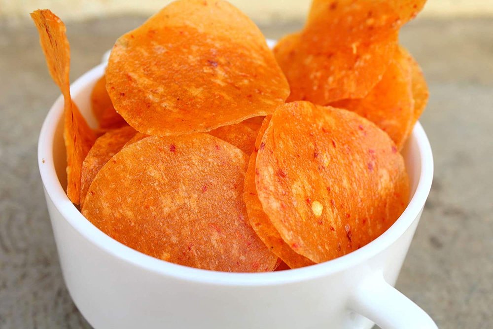 AnuvanFeel The Utsav Sabudana Papad Red Chilli 1000 GMS (Gluten-Free & Upwas-Friendly Tapioca Papads)