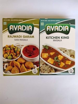 Avadia veg combo(Rajwadi Subji Masala, Kitchen King Masala)-100gm