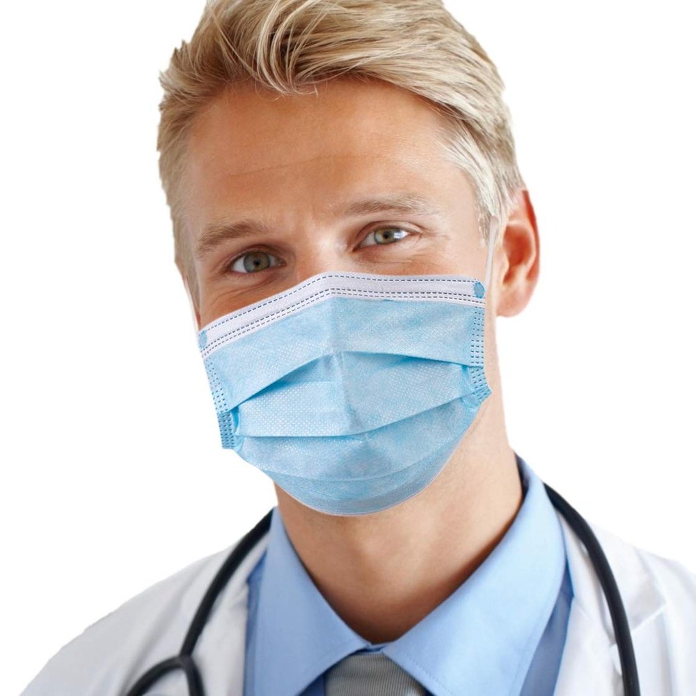 eZthings Disposable Face Masks for Personal Protective Equipment Safety (50 Masks)