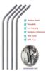 Mezon SS Reusable Curvy Curve Drinking Straw - Dip and Sip Eco Friendly with Free Cleaning Brush Dishwasher Safe (4 Pcs Pack) view 4
